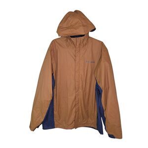 Columbia Men's Omni-tech Nylon Rain Coat Windbreaker Jacket Size Large
